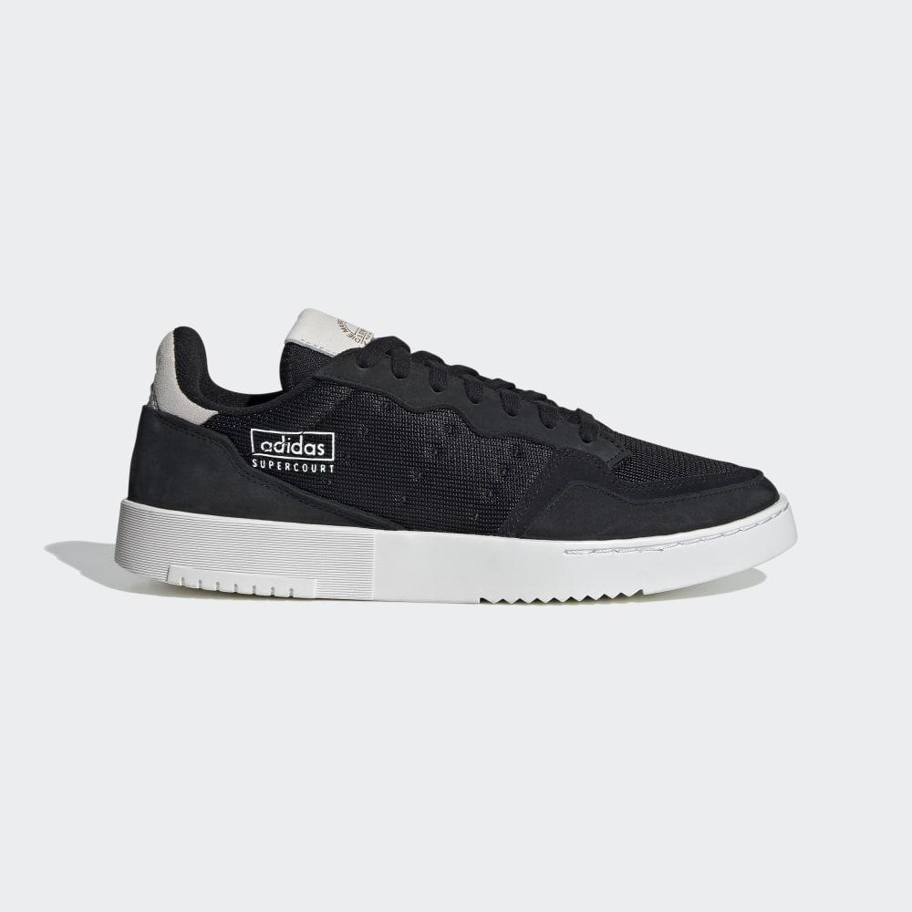 Originals Adidas Supercourt Barbati Romania - Negrii/Albi EF5878